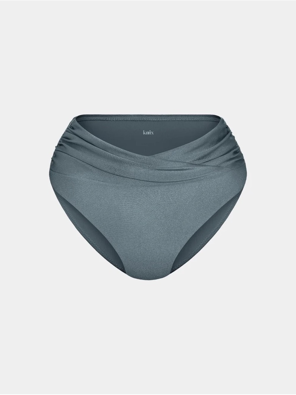 knix Shimmer Ruched Bikini Swim Bottom in Aura